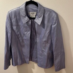 Carlisle Women's Light Purple Leather Jacket